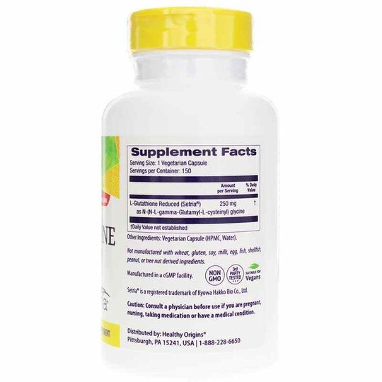 L-Glutathione Reduced Setria 250 Mg, HLO